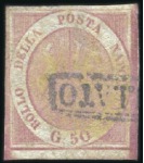 Stamp of Italian States » Naples 1858 20gr Carmine-rose, Plate II, fine used, super