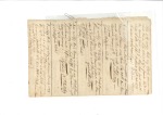 Stamp of United States 1821 Slave Document, Middletown, NY, both sides of