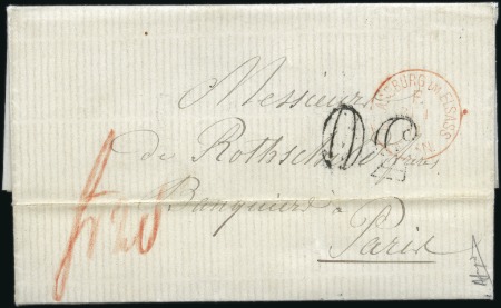 Stamp of France 1871 Lettre de Strasbourg du 31 janvier pour les F