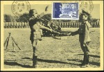 Stamp of France 1942 Quatre cartes postales de la Légion des Volon