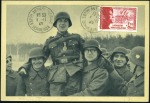 Stamp of France 1942 Quatre cartes postales de la Légion des Volon