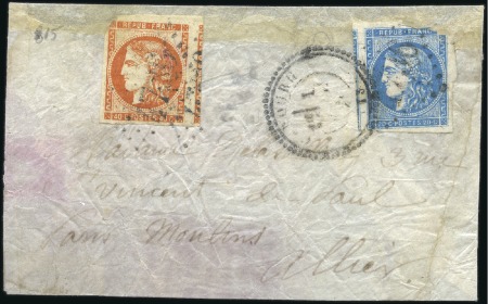 Stamp of France 1871 Boule de Moulins de Cabourg 1.1.71 pour Paris