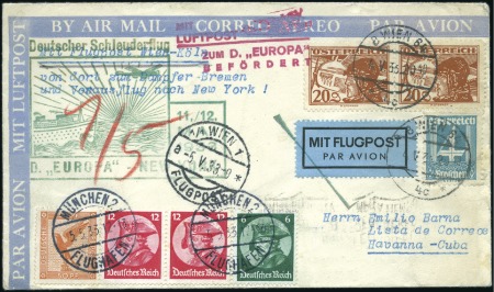 Stamp of Austria 1933 (May 4) Airmail cover from Austria to Cuba, f