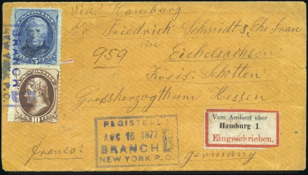 Stamp of United States 1873-1939, 100+ covers incl. useful material, reg'