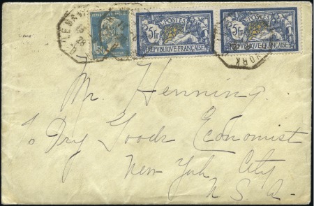 Stamp of France 1928 Enveloppe "Compagnie Générale Transatlantique