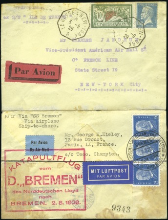 Stamp of France 1928 (3 Sept.) Enveloppe (ouverte pour exposition)