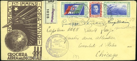Stamp of Italy 1933 (17 June) Balbo North Atlantic flight registe