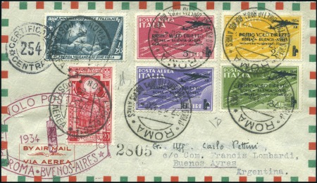 Stamp of Italy 1917-37, Attractive lot of 52 AIRMAIL covers and c