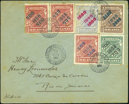 Stamp of Brazil 1900 Cover from Raiz da Serra to Rio de Janeiro, f