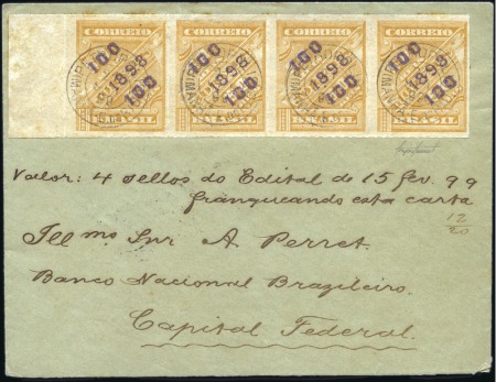 Stamp of Brazil 1900 Cover from Petropolis to Rio de Janeiro, fran