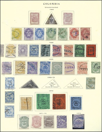 Stamp of Colombia 1867-1975, An extensive specialised collection nea