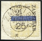 Stamp of Colonies françaises » Zanzibar (Poste française) 1897 Intervalles : sélection de 12 timbres montran