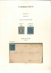 Stamp of Argentina 1856 Corrientes: 1 Real black on blue, attractive