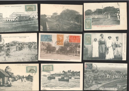 Stamp of Colonies françaises » Madagascar (Poste française) 1900-35, +100 CPA variées dont villages: Fianarant