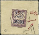 Stamp of Colonies françaises » Zanzibar (Poste française) TAXE 1897 Extraordinaire collection sur 3 pages d'