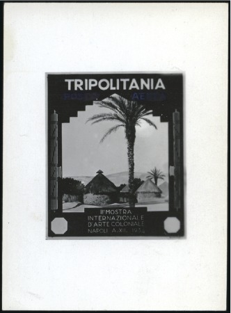 Stamp of Italy » Italian Colonies and Possessions » Tripolitania 1934 2nd Art Exhibition photographic die proof ess