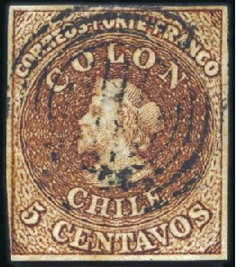Stamp of Chile 1854-66 The Columbus Issues: Specialised collectio