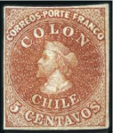 Stamp of Chile 1854-66 The Columbus Issues: Specialised collectio