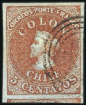 Stamp of Chile 1854-66 The Columbus Issues: Specialised collectio