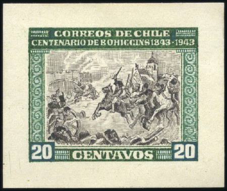 Stamp of Chile 1945 Centenary of the death of Bernardo O'Higgins: