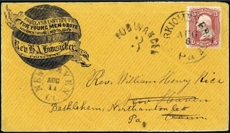 Stamp of United States 1869 Freeland Institute for Men & Boys, beautiful 