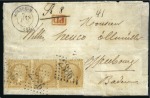 Stamp of France 1862 Sélection de 17 lettres choisies avec l'émiss