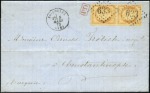 Stamp of France 1870 Sélection de 5 lettres choisies avec émission