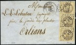 Stamp of France 1862-70 Sélection de 7 lettres choisies avec Empir