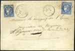 Stamp of France 1870 Sélection de 6 lettres choisies avec émission