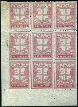 Stamp of Great Britain » Locals CIRCULAR DELIVERY COMPANIES: 1867 1/4d rose-carmin