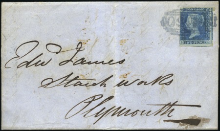 Stamp of Great Britain » 1841 1d Red 1849 (Oct 30) Lettersheet from Wellington to Plymo