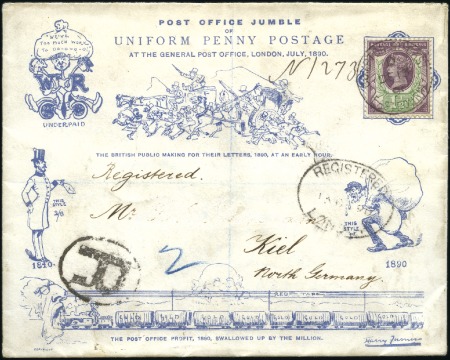 Stamp of Great Britain » 1855-1900 Surface Printed 1890 (Dec 13) Penny Postage Jubilee "POST OFFICE J