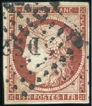 Stamp of France 1849-1958, Collection en 4 albums avec nombreuses 