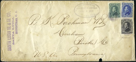 Stamp of Honduras 1888 Envelope to the USA franked by 1878 President