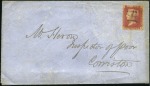 Stamp of Great Britain » 1854-70 Perforated Line Engraved Two envelopes from sent by local letter carrier in