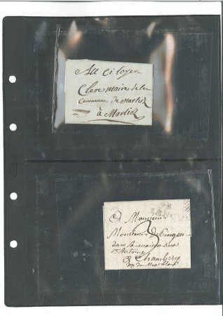 Stamp of France 1655-1812, 38 lettres préphila avec nombreuses rel