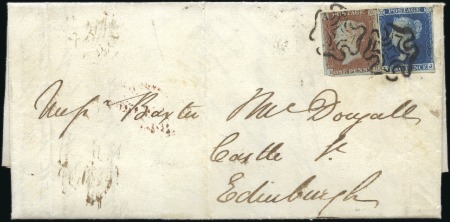 Stamp of Great Britain » 1841 1d Red 1842 (Jul 13) Entire from London to Edinburgh with