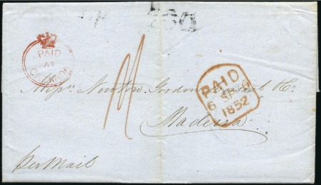 Stamp of Grenada 1852 Folded entire dated internally 9 August 1852 
