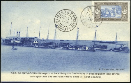 Stamp of Colonies françaises » Sénégal 1926 Vol Sénégal-Soudan : Sénégal 30c obl. St Loui