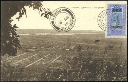 Stamp of Colonies françaises » Madagascar (Poste française) 1926 Vol Soudan-Nigéria : Soudan 50c obl. Bamako 2