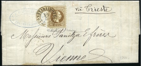 Stamp of Austria » Offices in the Turkish Empire 1870 Entire lettre from Constantinople to Vienna f