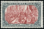 Stamp of Germany » German Empire 1902 5M Greenish Black & Red, regummed, fresh, fin