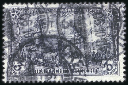 Stamp of Germany » German Empire 1902 3 Violet black, used with Crefeld/31.7.06 cds