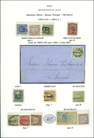 Stamp of Peru 1851-1900 Cancellations: Extensive specialised col