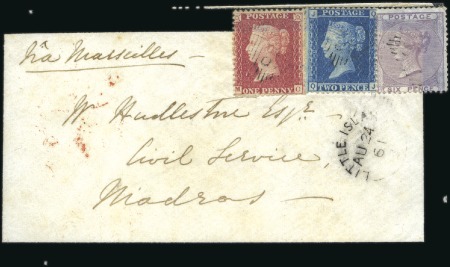 Stamp of Ireland 1861 (Aug 24) Mourning envelope from Little Island