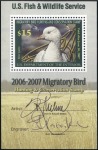 Stamp of United States » Duck Hunting Stamps 2006-08, Lot of 3 min.sheets signed by Artist, ver