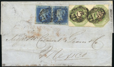 Stamp of Great Britain » 1847-54 Embossed 1851 (Apr 16) Lettersheet datelined "Belfast," sen