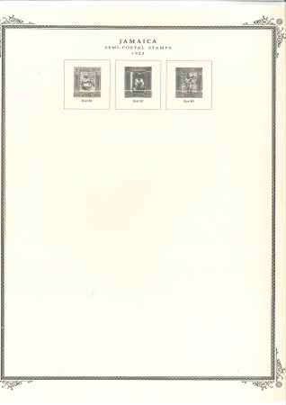 Stamp of Jamaica 1860-1960, Used collection on 16 album pages, high