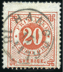 Stamp of Finland 1869-1890, Collection of town/villages cancels on