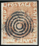 Stamp of Mauritius 1848-59 "POST PAID" Intermediate Impression 1d ver